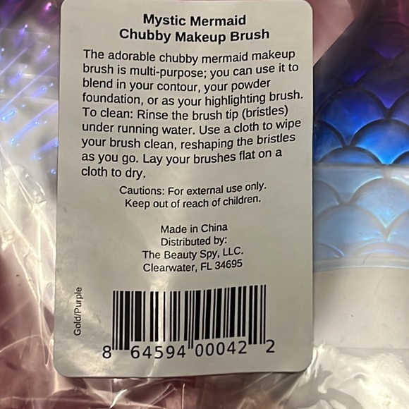 Mystic chubby mermaid & seashell brush set - Picture 4 of 6